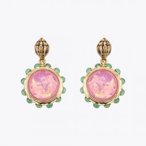 Kurt Geiger Small Regency Drop Earring - Pink