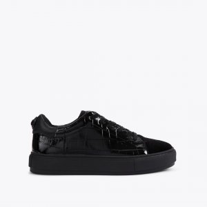 Kurt Geiger Laney Croc Sneaker - Black