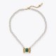 Kurt Geiger Bow Pearl Necklace - Gold