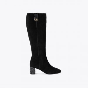 Kurt Geiger Chelsea Trim Knee Boot - Black