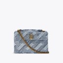 Kurt Geiger Medium Fabric Kensington Bag - Denim