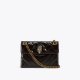 Kurt Geiger Mini Leather Kensington Bag - Dark Brown