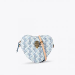 Kurt Geiger Camden Heart Cross Body Bag - White Comb
