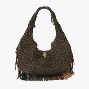 Kurt Geiger Large Shoreditch Fringe Bag - Brown Other