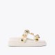 Kurt Geiger Orson Multi Studded Sandal - Bone