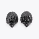 Kurt Geiger Small Crystal Eagle Stud Earrings - Black