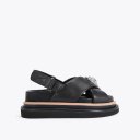 Kurt Geiger Orson Cross Strap Sandal - Black