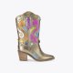 Kurt Geiger Kensington Cowboy Boot - Bronze Combination