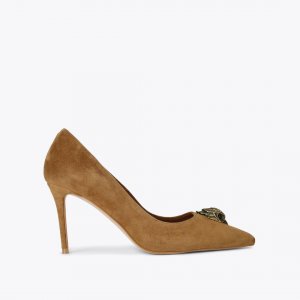 Kurt Geiger Belgravia Eagle Court Heel - Tan