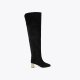 Kurt Geiger Chelsea Block Over The Knee Boot - Black