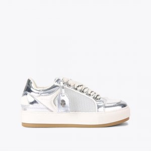 Kurt Geiger Southbank Tag Sneaker - Silver Combination