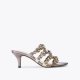 Kurt Geiger Octavia Strap Mule Heel - Metal Combination