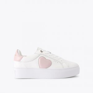 Kurt Geiger Lana Heart Sneaker - Pink Combination