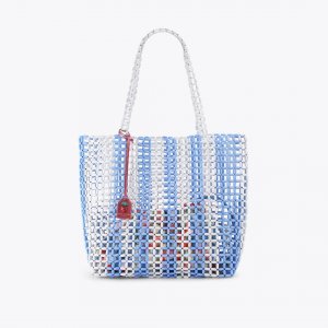 Kurt Geiger Beaded Kensington Shopper Bag - Blue Other