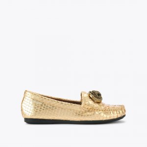 Kurt Geiger Chelsea Moccasin Loafer - Gold