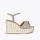 Kurt Geiger Kensington Espadrille Wedge - Beige