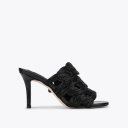 Kurt Geiger Crystal Chain Mule Heel - Black
