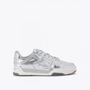 Kurt Geiger Regan Plaque Sneaker - Silver