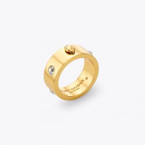 Kurt Geiger Metal Eagle Ring - Gold