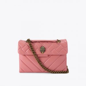 Kurt Geiger Leather Kensington Bag - Pink Combination