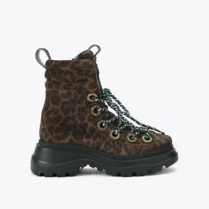 Kurt Geiger Kensington Hiking Boot - Dark Brown Combination