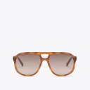 Kurt Geiger Regent Aviator Sunglasses - Brown Other