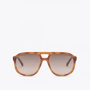 Kurt Geiger Regent Aviator Sunglasses - Brown Other