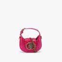 Kurt Geiger Micro Chelsea Hobo Bag - Fushia