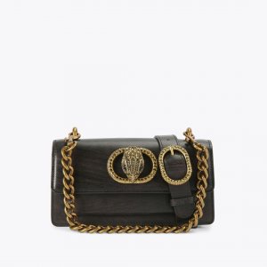 Kurt Geiger Small Chelsea East West Bag - Dark Brown Combination