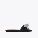 Kurt Geiger Kensington Bow Flat Sandal - Black