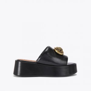 Kurt Geiger Chelsea Flatform Mule Sandal - Black