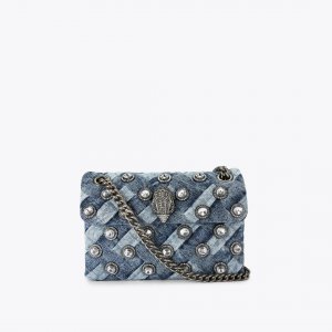 Kurt Geiger Mini Denim Kensington Bag - Denim