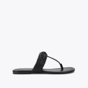 Kurt Geiger Kensington T-bar Drench - Black