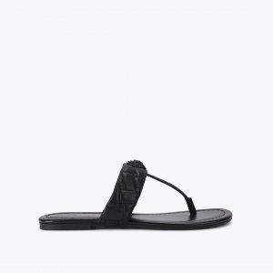 Kurt Geiger Kensington T-bar Drench - Black