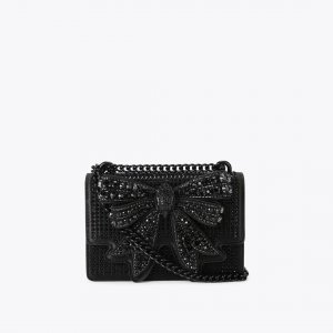 Kurt Geiger Small Shoreditch Drench Bow Bag - Black