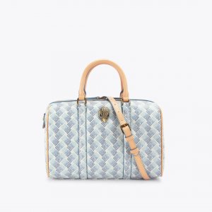 Kurt Geiger Camden Boston Bag - White Comb
