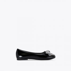 Kurt Geiger Kids Eagle Bow Ballet Flat - Black