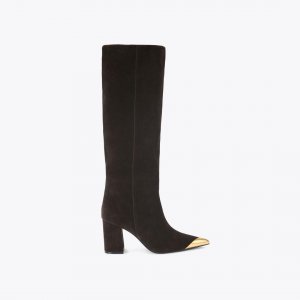 Kurt Geiger Regent Cap Knee Boot - Dark Brown Combination