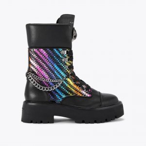 Kurt Geiger Kensington Combat Boot - Black Combination