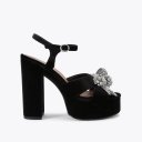 Kurt Geiger Bow Platform Sandal - Black