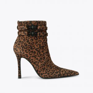 Kurt Geiger Mansion Ankle Boot - Dark Brown Combination