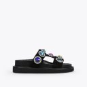 Kurt Geiger Orson Crystal Sandal - Black