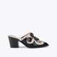 Kurt Geiger Flower Western Mule - Black Combination