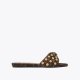 Kurt Geiger Kensington Flat Sandal - Dark Brown Combination