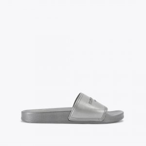 Kurt Geiger Mens Pool Slider - Gunmetal