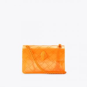 Kurt Geiger Mini Vinyl Kensington Bag - Orange