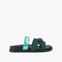 Kurt Geiger Eagle Cut Out Sandal - Green Combination