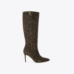 Kurt Geiger Belgravia Knee Boot - Dark Brown Combination