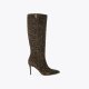 Kurt Geiger Belgravia Knee Boot - Dark Brown Combination