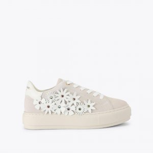 Kurt Geiger Laney Flower Singer - Bone Combination